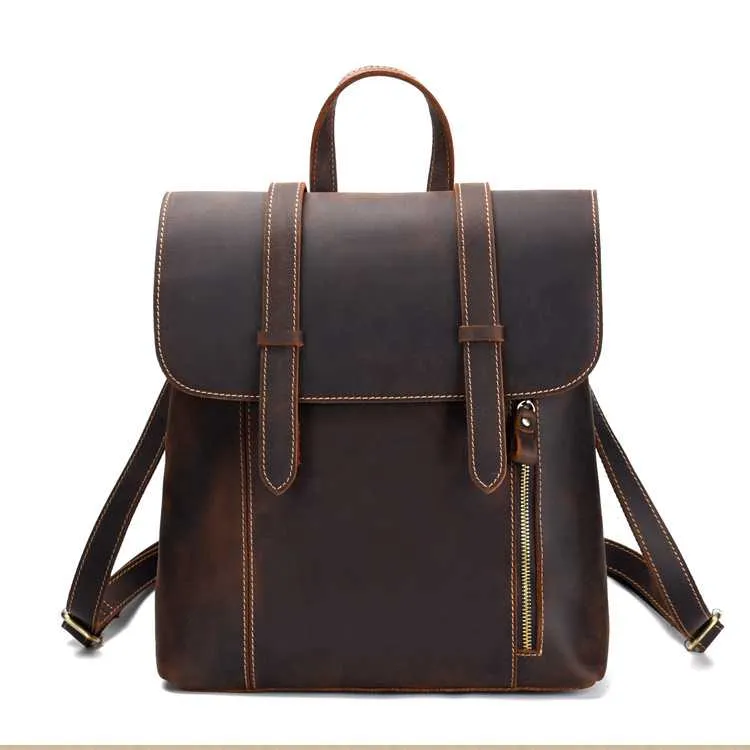 Vintage Pocket Leather Backpacks