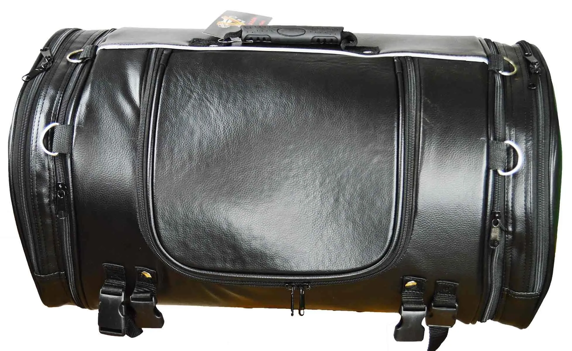 VS365 Vance leather Trunk Bag with Expandable Sides