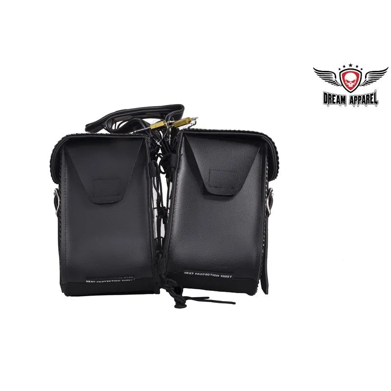 Waterproof PVC Motorcycle Saddlebag with Gun Holsters