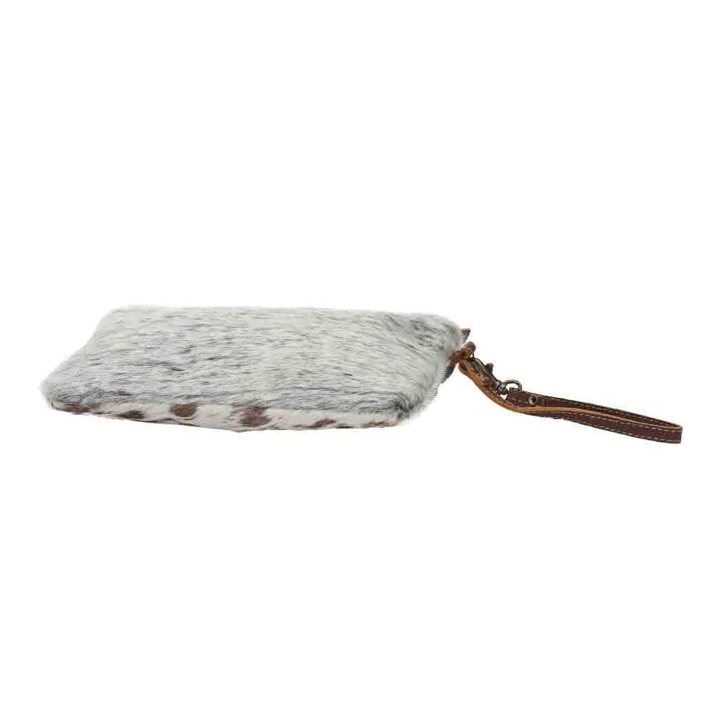 White & Brown Hairon Pouch