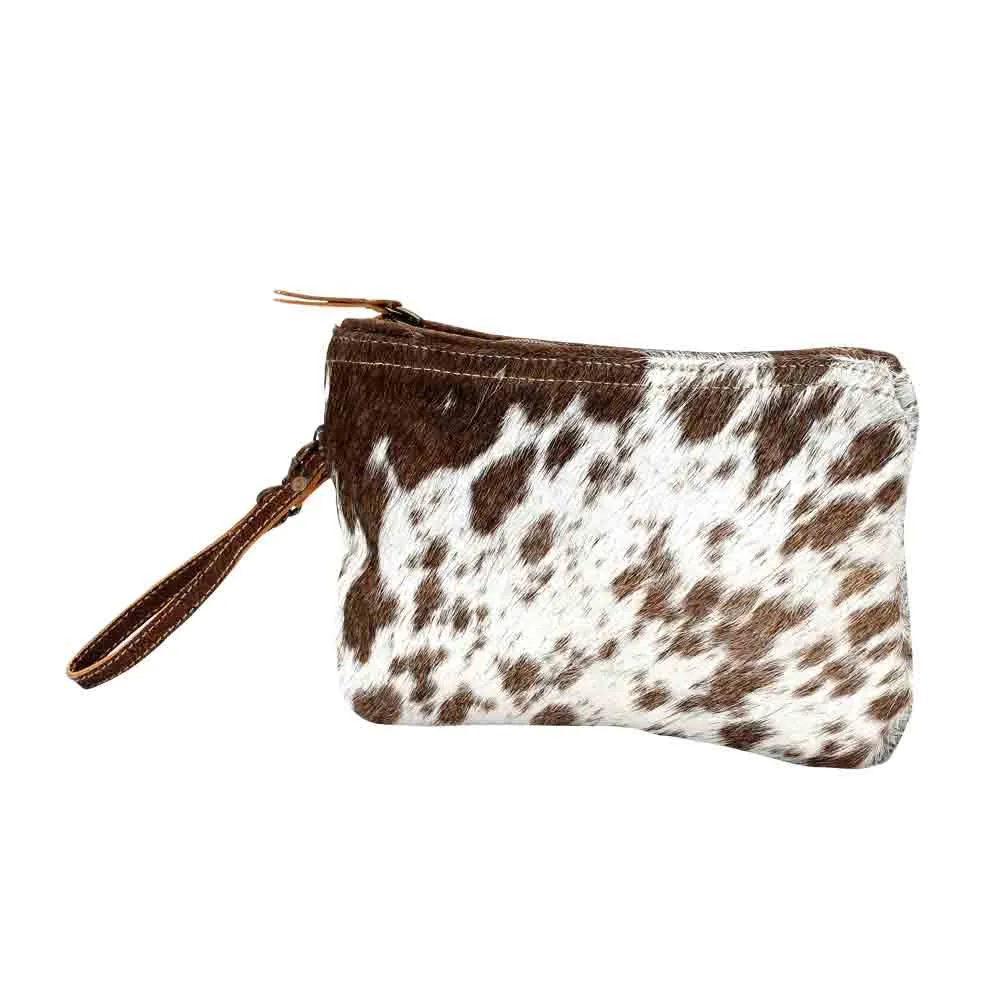 White & Brown Hairon Pouch