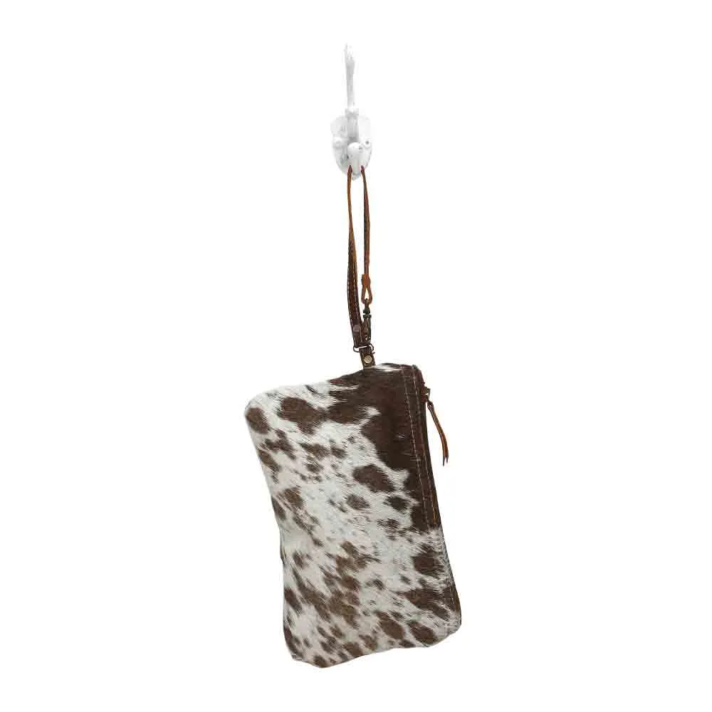 White & Brown Hairon Pouch