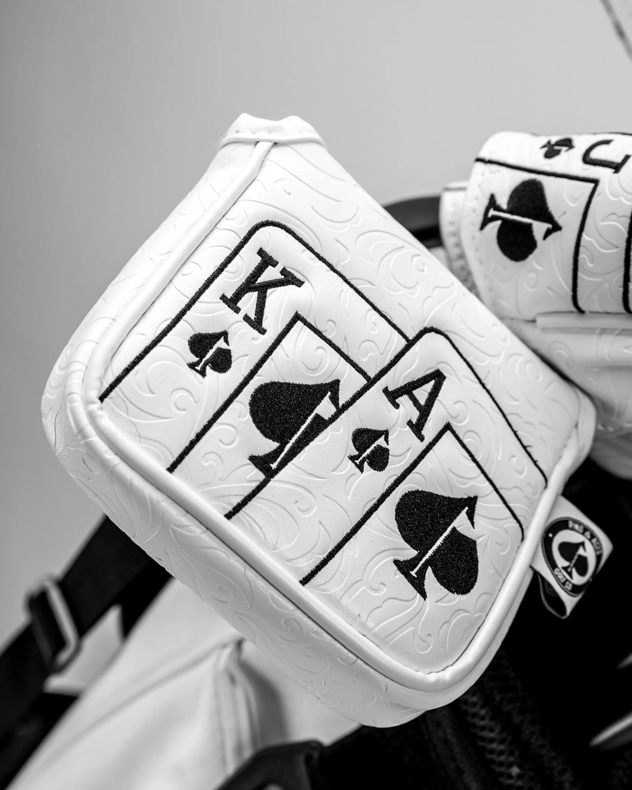 White Out Ace of Spades - Mallet Putter Cover