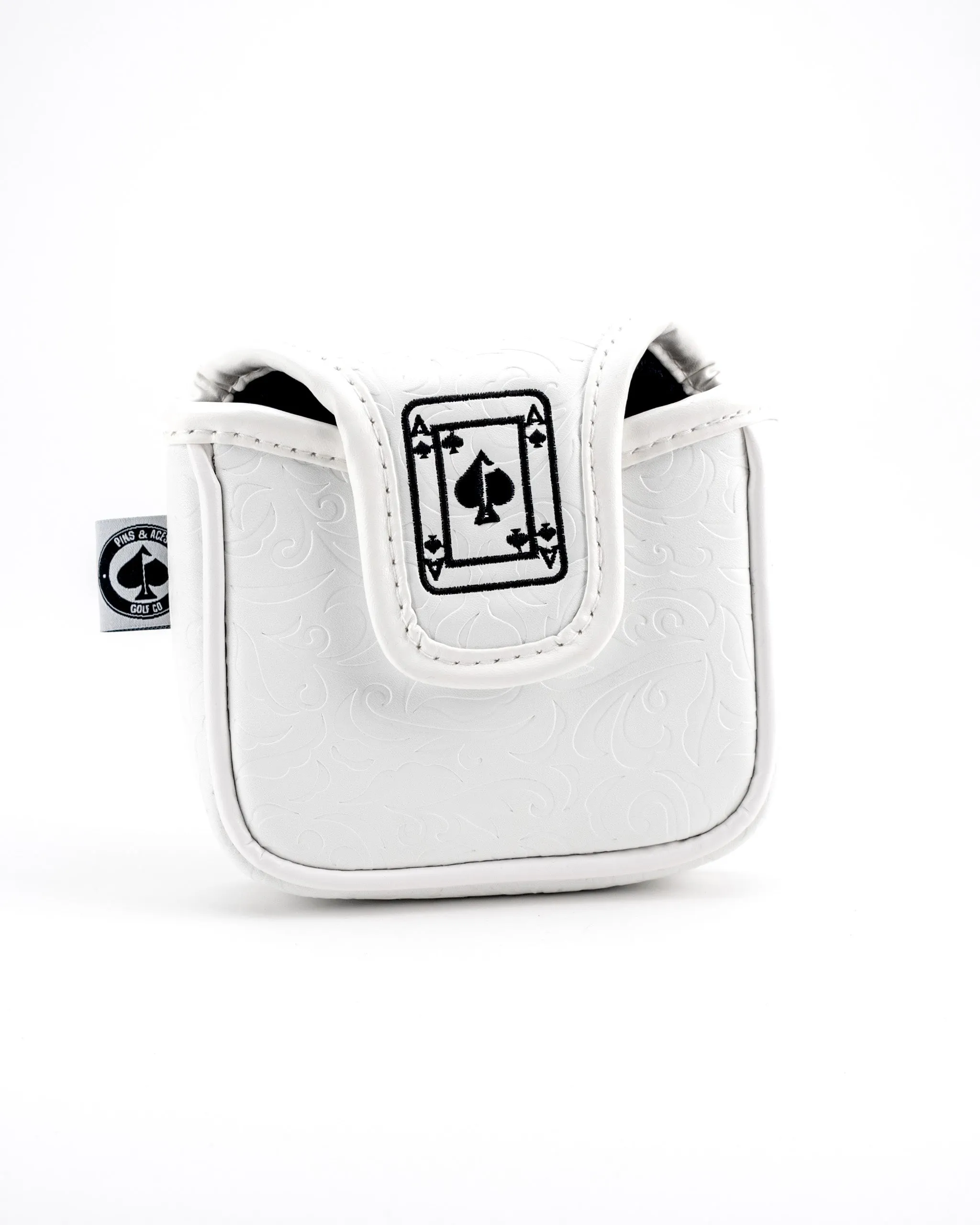 White Out Ace of Spades - Mallet Putter Cover