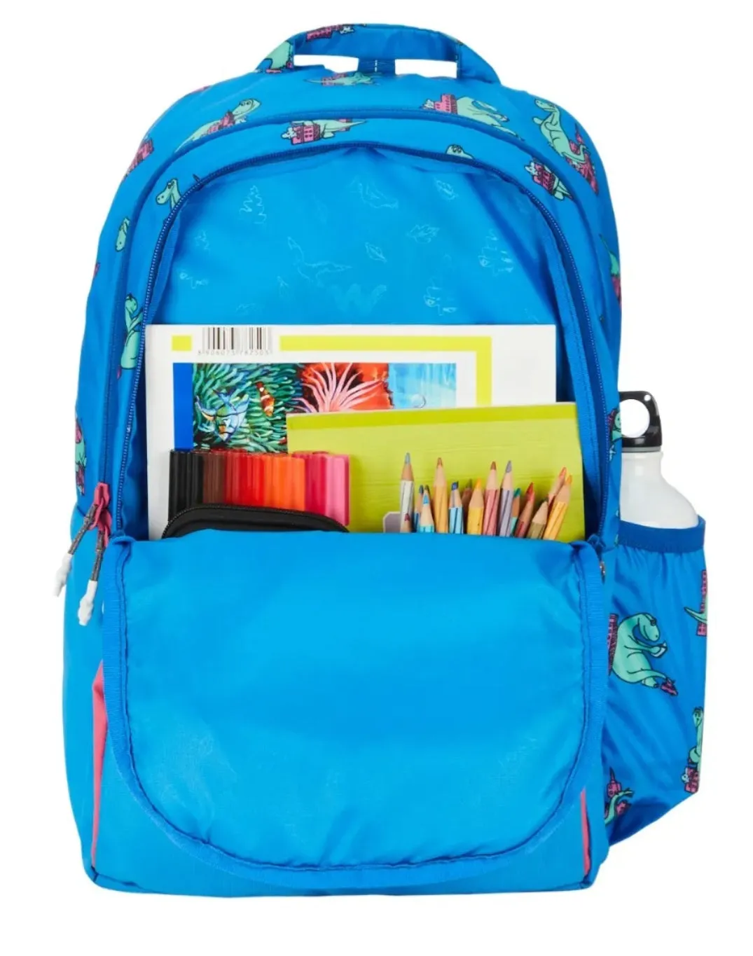 Wildcraft wiki champ 5 dino blue school backpack | school bag