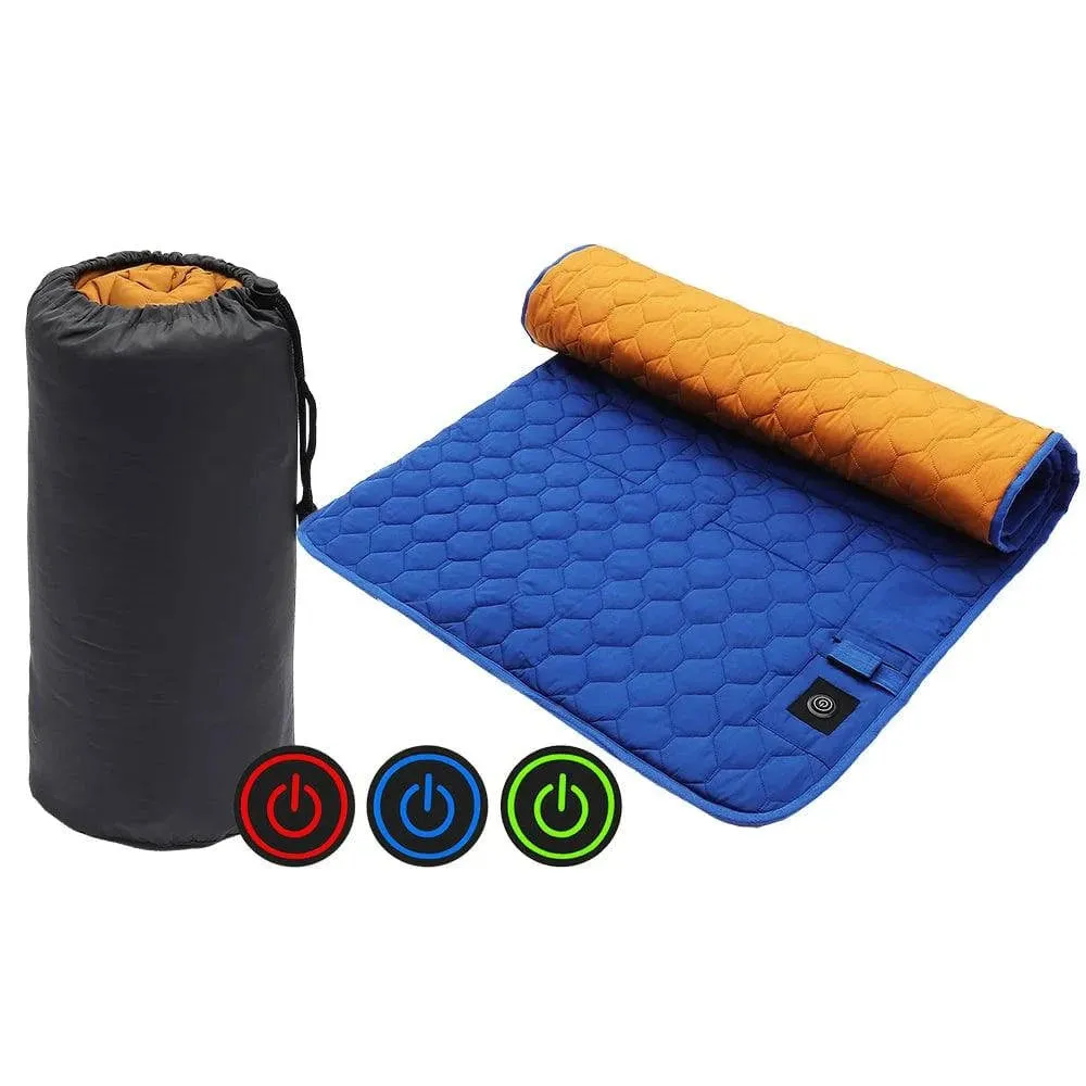 Winter USB Heating Sleeping Mat Camping Warming Mattress Temperature Adjustable Warm Tent Sleeping Mat Foldable Sleeping Pad