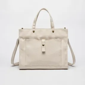 Women's Canvas Tote Bag Zip Top Canvas Tote Bag Cotton