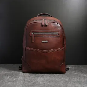 Womens Leather Travel Backpacks With Laptop Compartment Ladies Leather Backpack Purse For Women