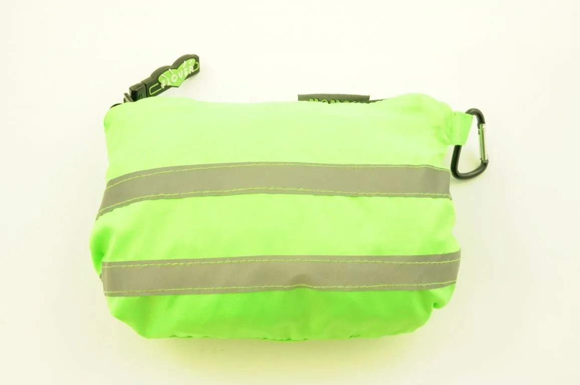 WOWOW BACKPACK, RUCKSACK HI VIZ VIS REFLECTIVE COVER GREEN FLUORESCENT BARGAIN