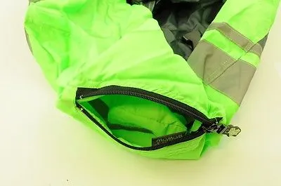 WOWOW BACKPACK, RUCKSACK HI VIZ VIS REFLECTIVE COVER GREEN FLUORESCENT BARGAIN