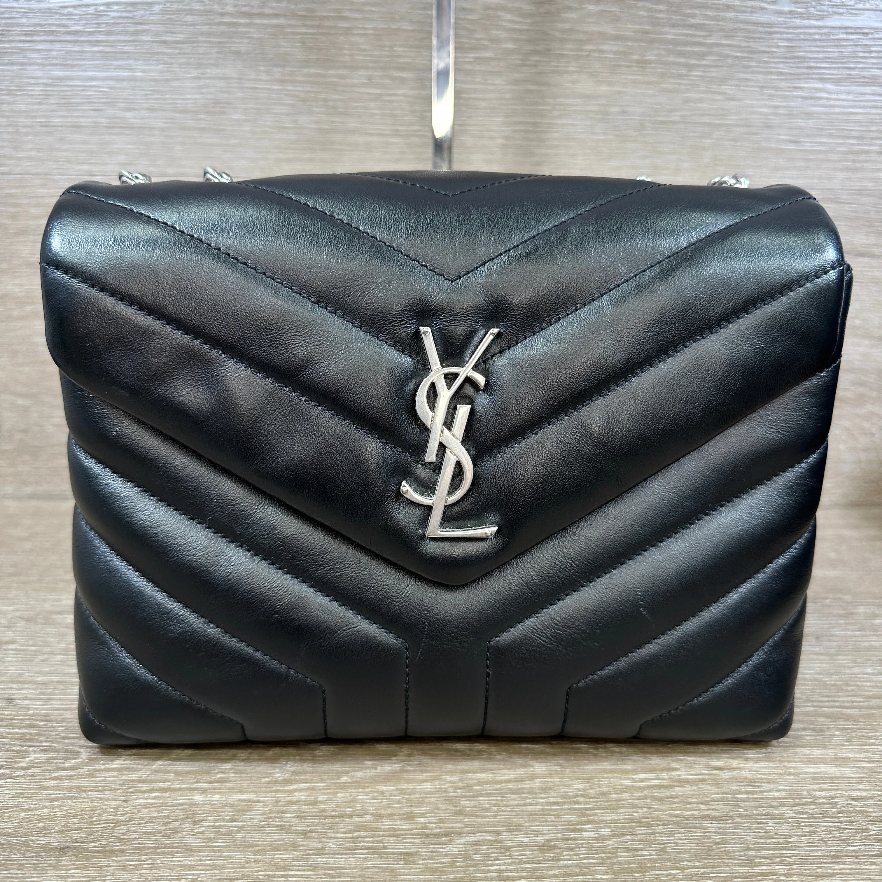 YSL Loulou Small Chain Bag in Quilted "Y" Leather