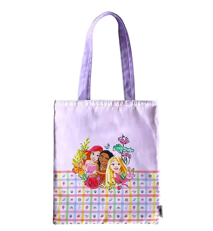 Zippies Lab Disney Floral Plaid Reverso Tote